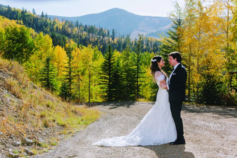 Leslie + Josh’s Magical Fall Nuptials in Vail Valley